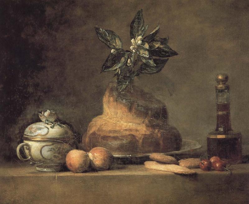 Jean Baptiste Simeon Chardin There is the still-life pastry cream oil painting image